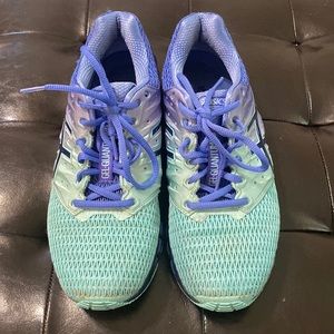 Blue/Purple ASICS Gel-Quantum 180 Running Shoes Size 10(Woman’s)